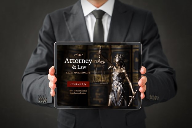 personal injury attorney marketing webpage