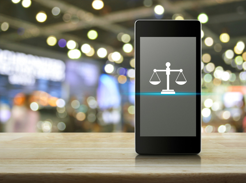 attorney website on a mobile phone